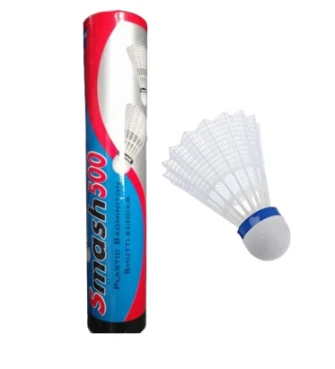 White Badminton Feather Cock - 10 Pcs