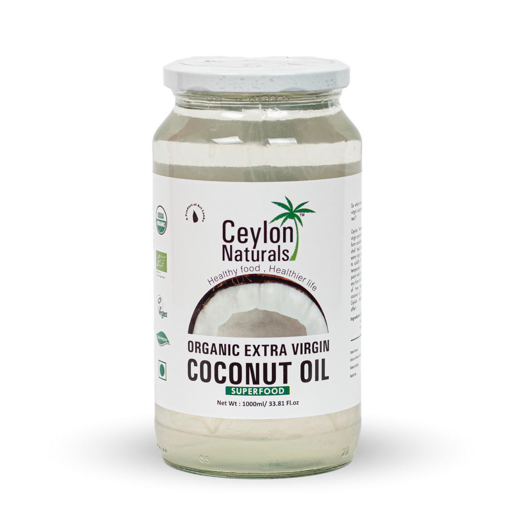 Ceylon Naturals Organic Extra Virgin Coconut Oil – 1 Liter